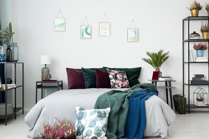A1HC Set of 2 Luxurious Fine Soft Velvet Throw Pillow Covers Only, for Sofas, Beds, Vibrant Colors and Hidden Zipper. Enhance Your Living Space with Decorative Couch Pillow 24"x24", Graphite
