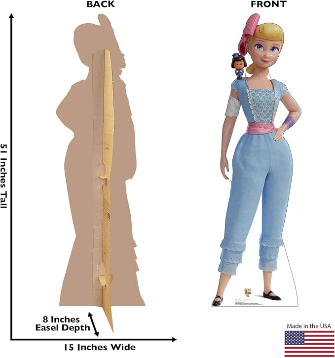 Cardboard People Bo Peep & Officer Giggle McDimples Life Size Cardboard Cutout Standup - Disney Pixar Toy Story 4 (2019 Film)