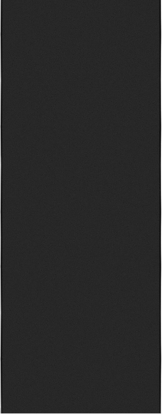 Ottomanson Aisle Runner Rug – Non-Slip Low Pile Carpet Runner for Long Hallways & Corridors, Stain Resistant & Easy to Clean, Solid Black, 2'7" x 30'