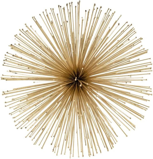 Modern Day Accents 5050 Pilluelo Urchin Large Gold Sphere, 10" D