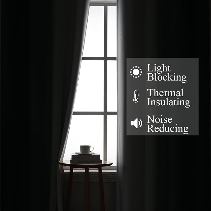 Estelar Textiler Green and Greyish White Ombre Blackout Curtains 45 Inch Length 2 Panels, Full Room Darkening Gradient Drapes for Bedroom, Thermal Insulated Grommet Short Curtains for Bathroom,42Wx45L