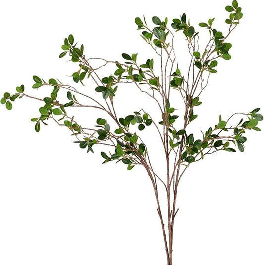 HANDIC 6pcs Faux Stems Artificial Branches for Vase Greenery Stems Faux Branches for Vase Plant Artificial Eucalytus Branches Plants (45"/Each Branch) (6, Green)