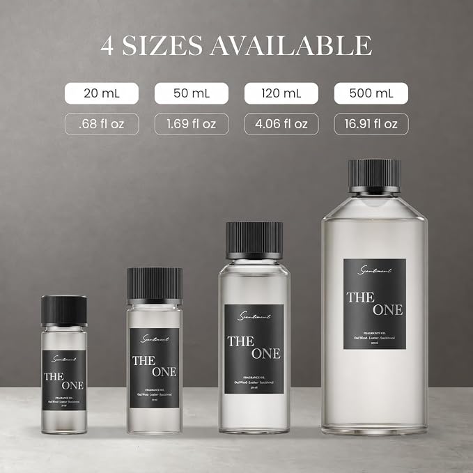 Scentiment The One Diffuser Oil - Premium Hotel Scent with Notes of Cardamom, Leather, Lemon with Cinnamon & Sandalwood Home Scent, Hotel Fragrance Oil Diffuser Refill - 1.69 fl oz (50 mL)