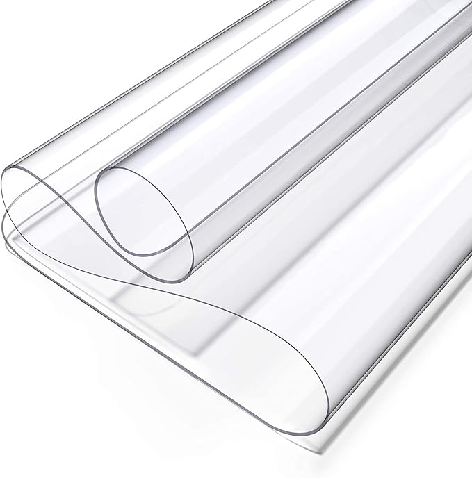 Oterri Clear Writing Desk Pad, 14’’x30” Heat Resistant Waterproof PVC Round Edge Durable Desk Protect Mat, Anti-Static Writing Mat Table Protector