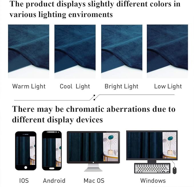 StangH Navy Blue Living Room Blackout Curtains 90 inches, 2 Panels | 300GSM Soft Heavy Velvet, Privacy Thermal Insulated, Noise Reducing, Bedroom, Dining Room, Bathroom, Office, Boys