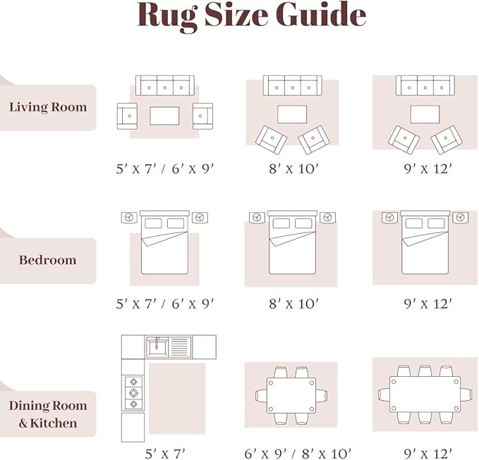 Homemate Washable Rug 2x6 Area Rugs - Vintage Faux Wool Rugs for Living Room Bedroom Dining Room - Non Slip Foldable Carpet Indoor Area Rug for Home Decor（2'x6', Beige