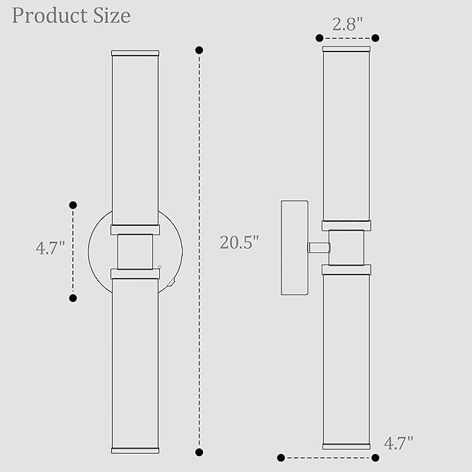 Rayogale Nickel & Walnut Wireless Battery Operated Wall Sconces with Remote | Glass Rechargeable Wall Lights Set of 2 with Timer Function Dimmable for Living Room Bedroom Emergency 3000K, 20.5 Inch
