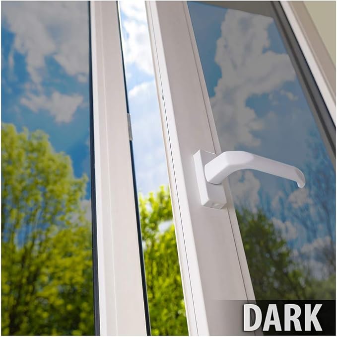 BDF S4MS15 Window Film Security and Daytime Privacy 4 Mil Mirror Silver (Dark) - 24in X 14ft