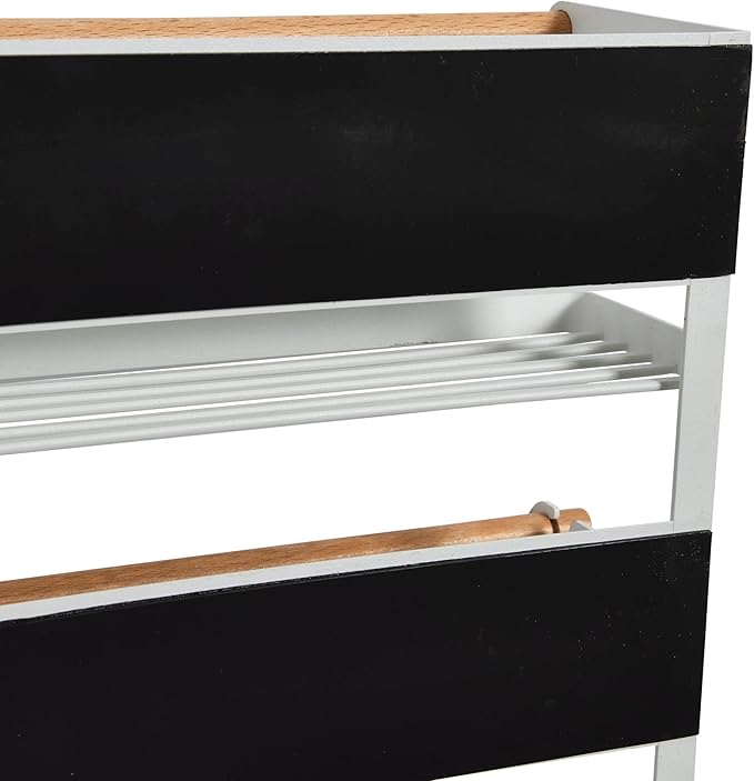 Household Essentials Metal Magnetic Organizer Rack, White