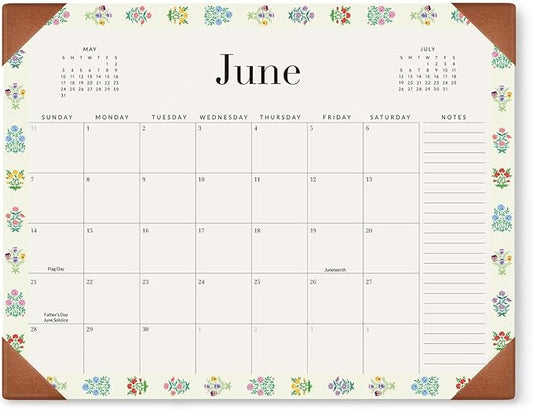 Jotsome Large Desk Calendar 2026-2027 with Protective Pad, Desk Pad Calendar From Now to June 2027, Desk Blotter Calendar Decoration in Home and Office for Easy Organizing (Floral, 22" x 17")
