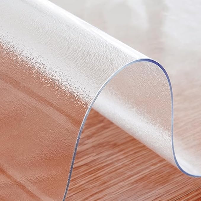 Kasepie 3mm Thick Clear Table Cover Protector 42 * 60in Waterproof - Heavy Duty Plastic Table Cover for Dining Table Kitchen Home, Oil Resistant & Easy Wipe (42 * 60in)