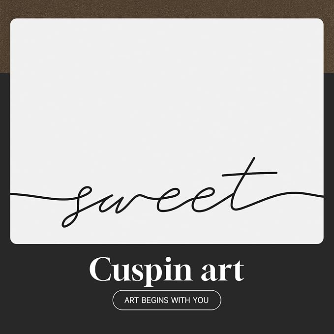 Framed Sweet Dreams Wall Art for Bedroom Decor, Set of 2 Minimalist Quote Canvas Prints, Modern Black and White Typography Artwork for Nursery Guest Room Bedroom Hallway Walls Decor, 16x24 Inch