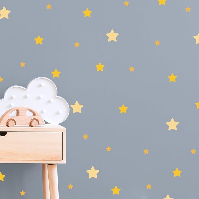 Removable Wall Decals for Kids Room – Peel and Stick Wall Stickers for Girls & Boys Bedroom, Playroom & Nursery – Easy to Apply Wall Decor - Stars