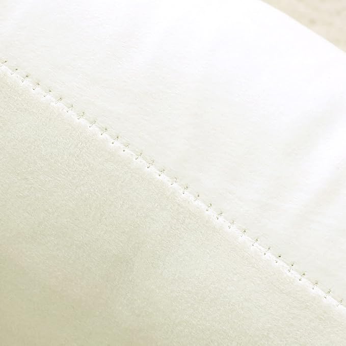 NiNi ALL Decorative Throw Pillow Covers Velvet 28x28 Inch Pack of 2 Cream White Cushion Covers Soft for Couch Sofa Bedroom Living Room Outdoor