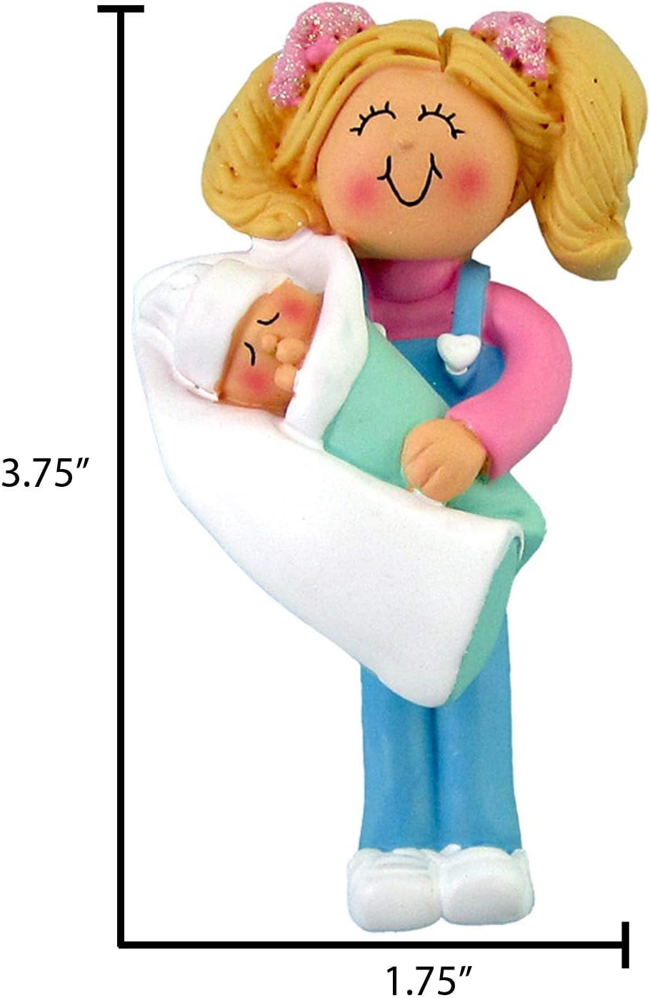 Personalized Sibling Christmas Ornament 2024 - Blonde Sister Ornaments My First Christmas as a Big Sister Family Ornaments New Big Sister Custom Ornament Gifts for Sibling Ornaments for Christmas Tree