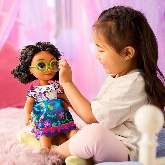 Disney Store Official Mirabel Once Upon a Story Doll - Disney Princess Toys Featuring Reflective Eyes with 3D Pupil and Iris, Detailed Costume, Hair Comb & Shoes - Comes in Display Box - 16 Inches