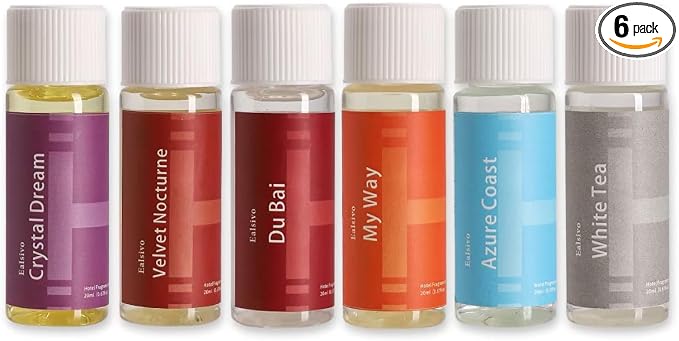 Hotel Collection Diffuser Oil Gift Set (6 x 20ml), Premium Scented Fragrance Oils Specially Formulated for Diffusers, Luxury 5-Star Hotel Inspired Aromatherapy Oils for Home & Office