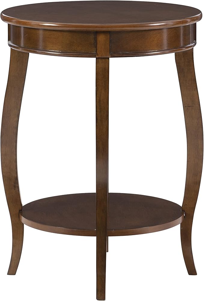 Powell Furniture Powell Hazelnut Round Shelf Table,, 18"L x 18"W x 24"H