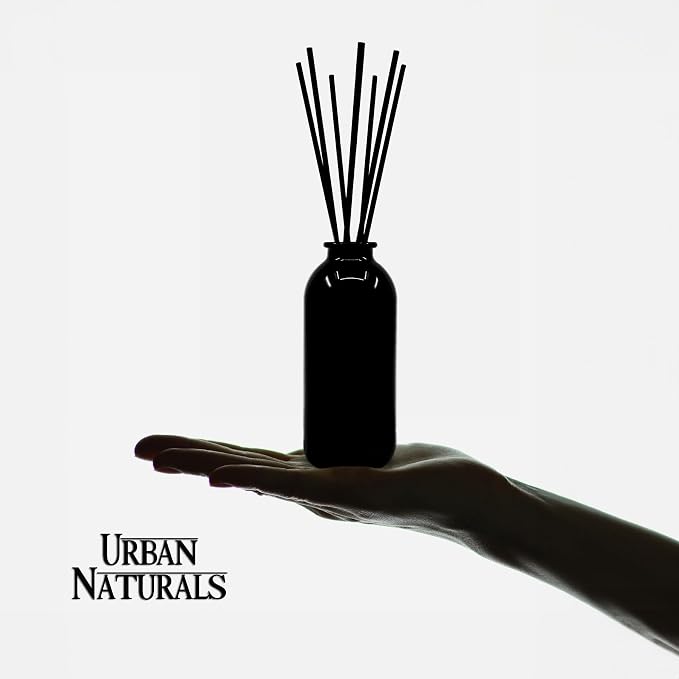 Urban Naturals Reed Diffuser Set, Rouge 54 - Bathroom Shelf Décor | Saffron, Jasmine, Amber and Woods, Aromatic Home Fragrance, Made in the USA
