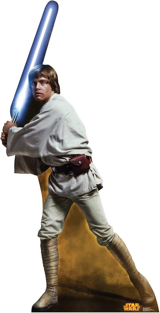 Cardboard People Luke Skywalker Life Size Cardboard Cutout Standup - Star Wars Classics Retouched