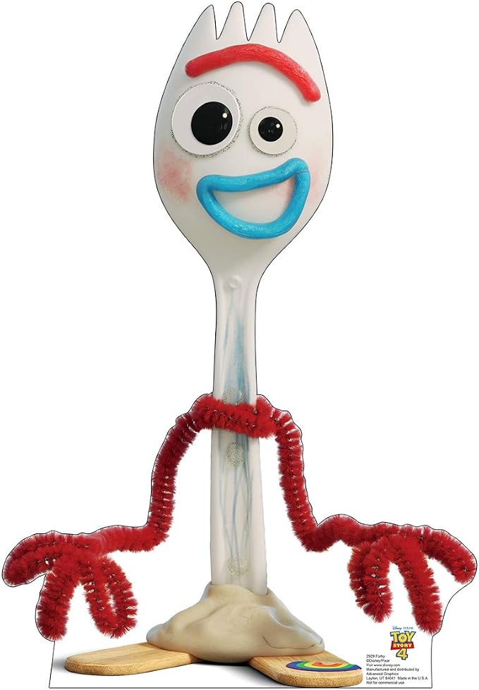Cardboard People Forky Life Size Cardboard Cutout Standup - Disney Pixar Toy Story 4 (2019 Film)