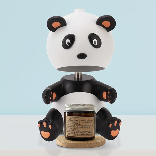 XoooX Candle Warmer Lamp – Panda Bear Design with Timer, Scented Candle Fragrance Diffuser; Cute Home Table Decor for Bedroom, Kitchen & Office for Women, Girls & Boys
