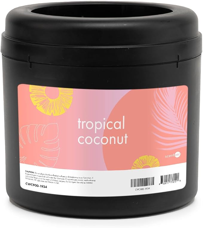 ScentAir Whisper Essential Monthly Plug-in Refill, Tropical Coconut | Fragrance Diffuser Cartridge Refill for Home and Office