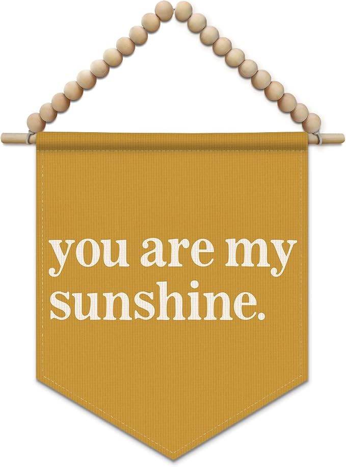 SJDFCSA You Are My Sunshine Wall Art Decor, Kids Room Decor, Inspirational Boho Nursery Wall Hanging Display Pennant Flag for Kids Girl Nursery Toddler Room Bedroom Playroom Classroom