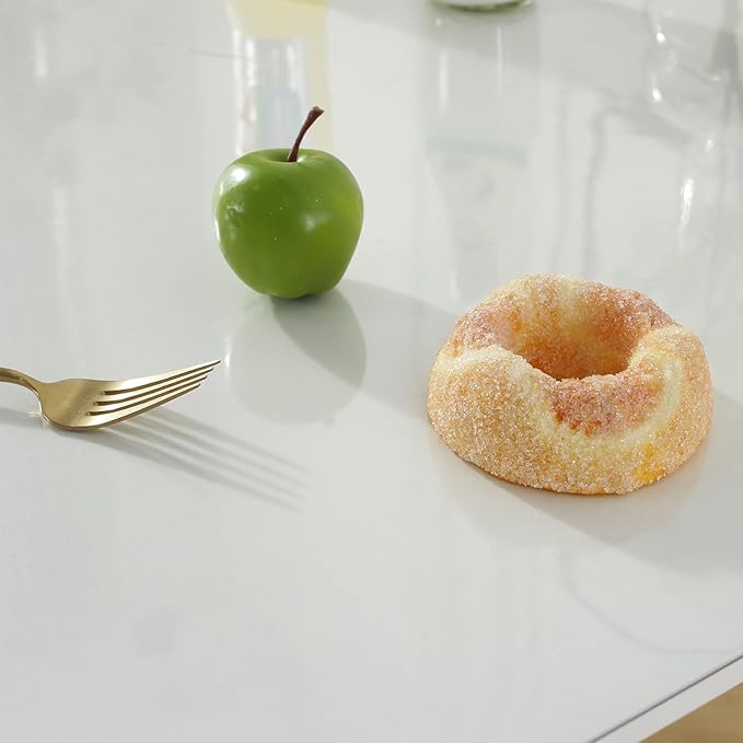 LovePads Clear Table Cover Protector 42 x 63 Inch, 1.5mm Thick Plastic Table Cover, Table Protector for Dining Room Table, Waterproof Vinyl Tablecloth Table Pad Mat for Kitchen, Dresser, Writing Desk