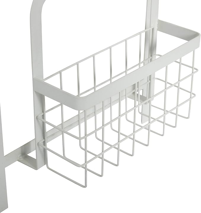 Household Essentials Metal Magnetic Organizer Rack, White