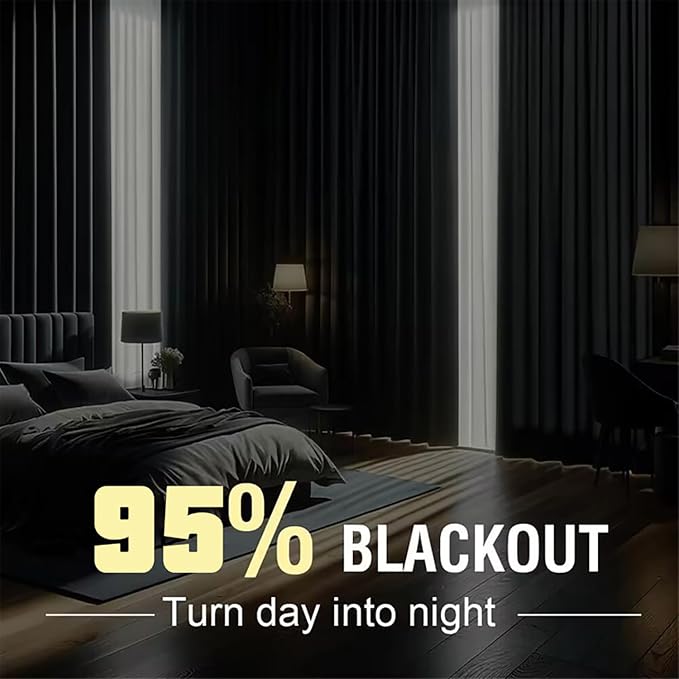 LUVIVIHOME Pink Bow Blackout Curtains, Buffalo Plaid Curtains for Girls Bedroom Living Room, Aesthetic Bowknot Girly Cute Preppy Coquette Room Decor, Grommet Window Drapes 2 Panel Sets, 42x63 Inch