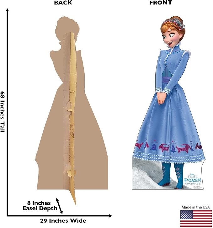 Cardboard People Anna Life Size Cardboard Cutout Standup - Olaf's Frozen Adventure (2017 Short Film)