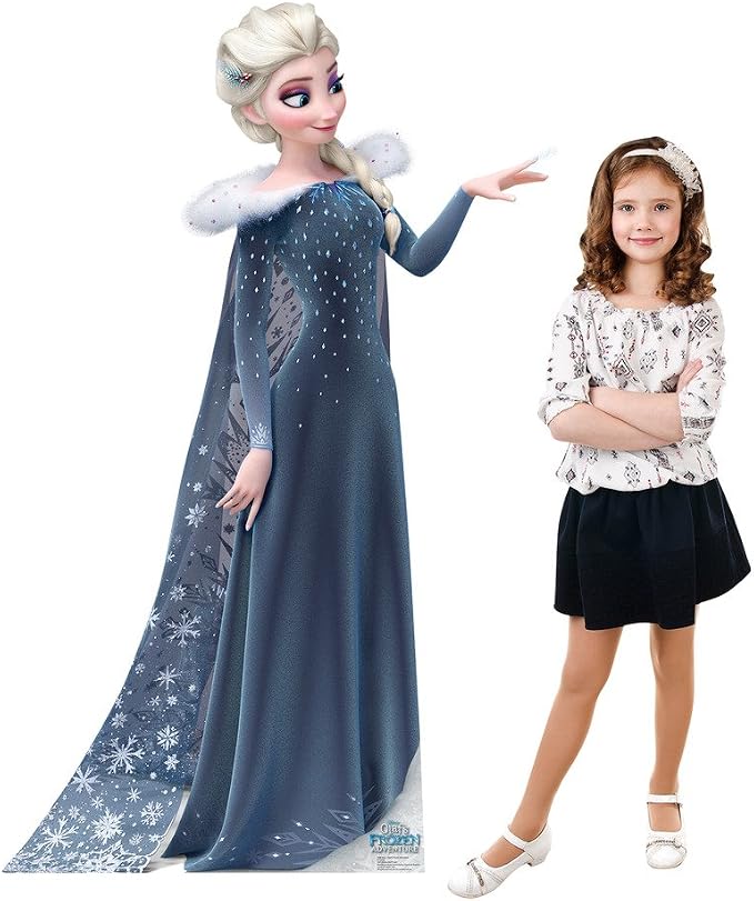 Cardboard People Elsa Life Size Cardboard Cutout Standup - Olaf's Frozen Adventure (2017 Short Film)