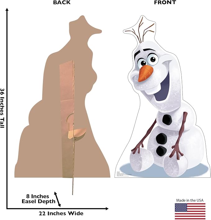Cardboard People Olaf Santa Hat Cardboard Cutout Standup - Disney's Frozen