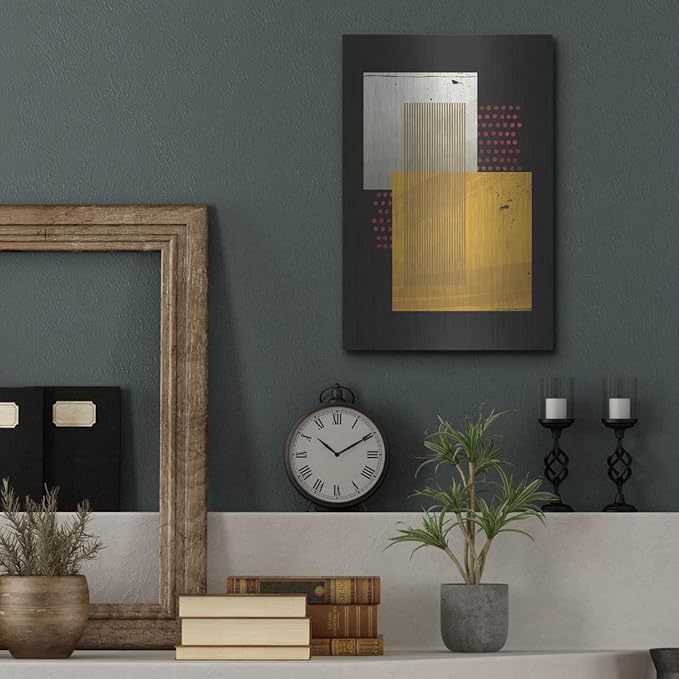 'Abstract Geometric 19' by Gary Williams, Metal Wall Art, 12"x16"