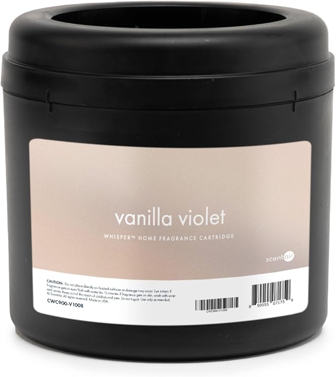 ScentAir Whisper Essential Monthly Plug-in Refill, Vanilla Violet | Fragrance Diffuser Cartridge Refill for Home and Office