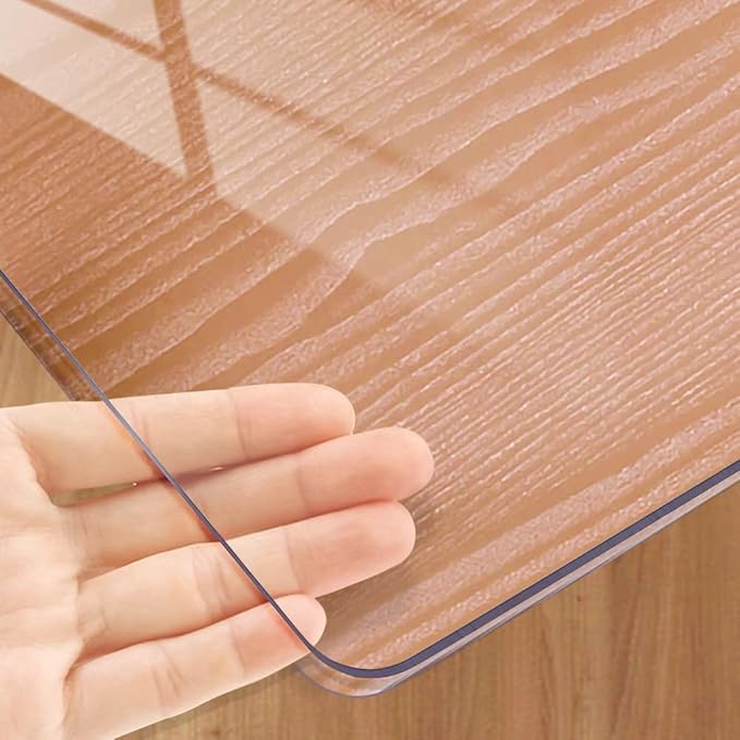 Kasepie 3mm Thick Clear Table Cover Protector 40 * 72in Waterproof - Heavy Duty Plastic Table Cover for Dining Table Kitchen Home, Oil Resistant & Easy Wipe (40 * 72in)
