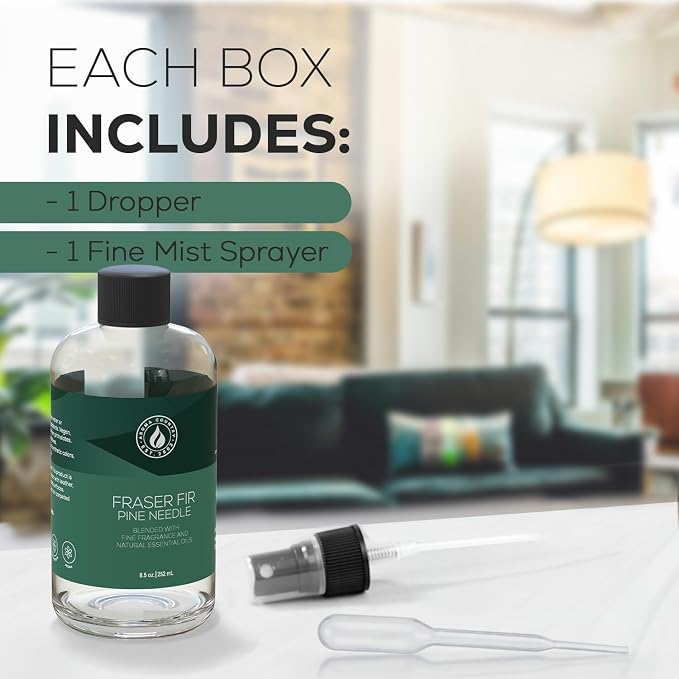 Aroma Country Fraser Fir Luxury Diffuser Oil Refill (8.5 Fl Oz) | Hotel-Inspired • Long-Lasting Home Fragrance • for Aromatherapy, Reed Diffusers, Diffuser Machines & Room Sprays