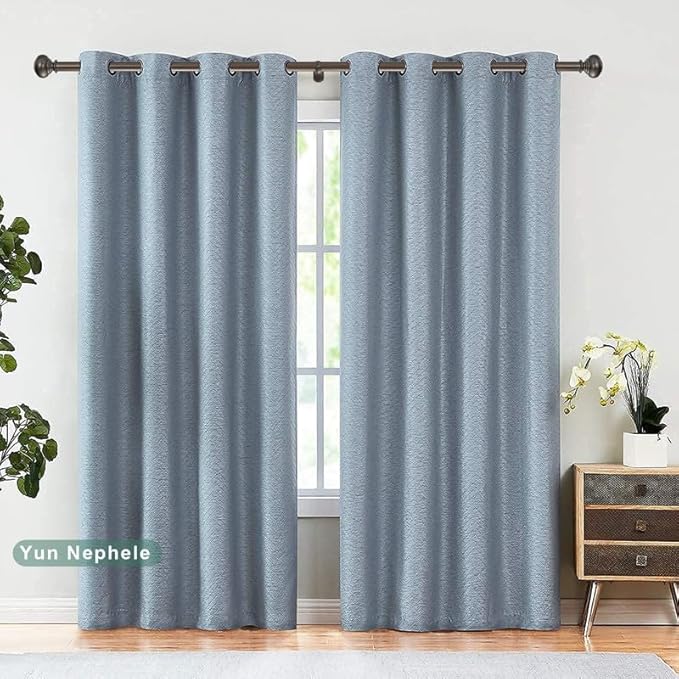 1 1/8 Inch Heavy Duty Curtain Rods, Extra Long Curtain Rod for Window 144-240 Inch(12-20ft), Telescoping Drapery Rods with Classic Finials and Adjustable Aluminum Alloy Brackets, Antique Brown