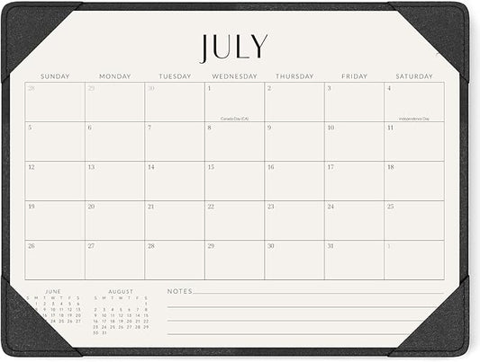 Jotsome Desk Calendar 2026-2027 with Desktop Mat, Desk Pad Calendar From Now to June 2027 14x10.5 inch, Desk Blotter Calendar for Home Office and School, Easy Planning, Gift for the Holidays, Black