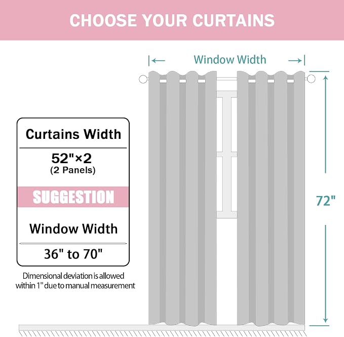 Unicorn Curtains for Girls Bedroom Decor, Glow in The Dark Pastel Princess Pink and Purple Colorful Star Room for Teen or Toddler Babys Kids Kawaii Rainbow Window Cute Classroom 2 Panels