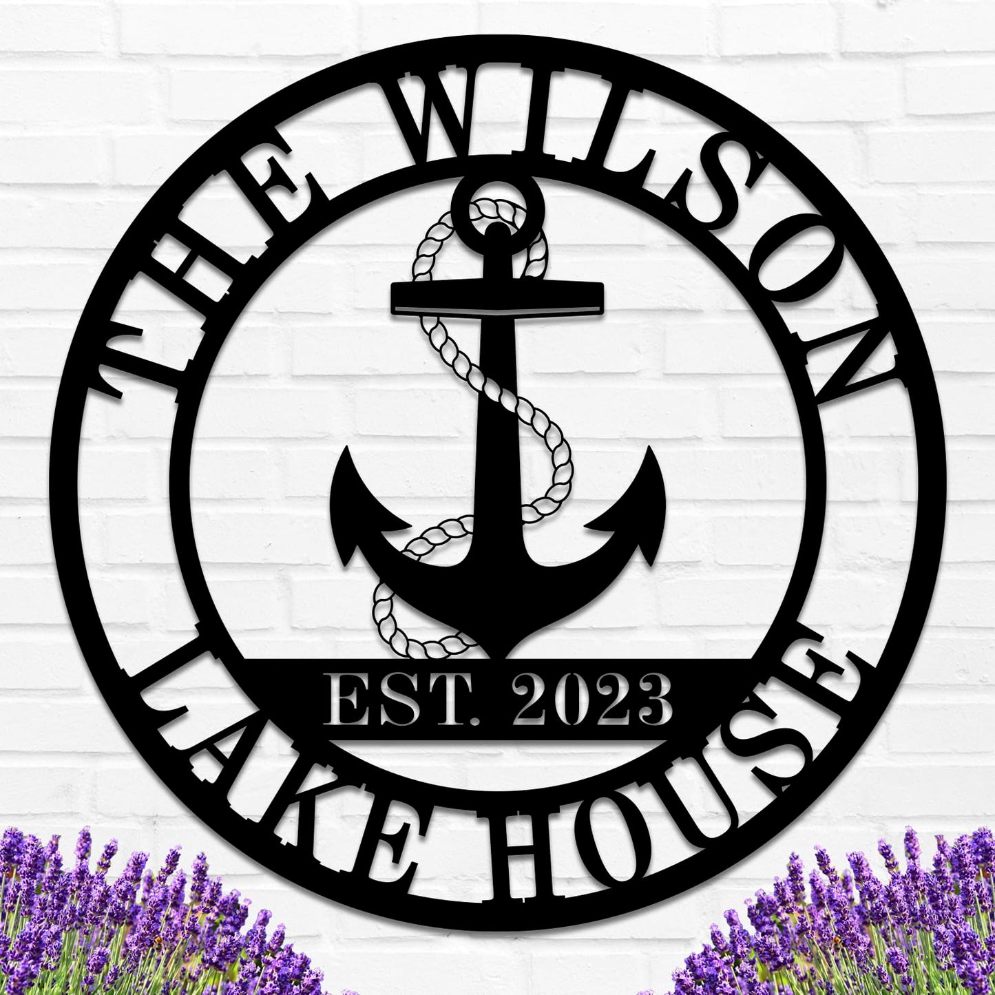 Personalized Lake House Decor, Custom Nautical Wall Decor, Nautical Decor for Home, Beach House Decor, Outdoor Nautical Decor, Outdoor Metal Lake House Signs, Lake House Gifts