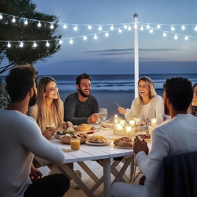 JMEXSUSS Connectable 100 LED Globe White String Lights Indoor for Bedroom | String Lights Plug in with Remote, 33 ft 8 Modes Christmas Fairy Lights Outdoor for Room Mirror Party Holiday Decor