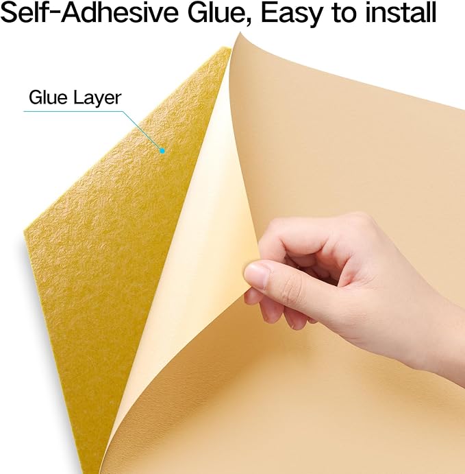 22 Pack Self-Adhesive Acoustic Panels 12" X 10" X 0.4" - Sound Proof Foam Panels with High Density, Y-Lined Design, Flame Resistant, Absorb Noise and Eliminate Echoes(Orange Yellow)
