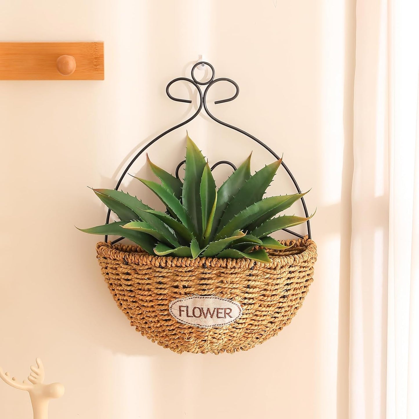 JUSTOYOU Large 12.5" Artificial Succulents Aloe Plants Real Touch Fake Flowers Unpotted for Home Wedding Festival Arrangement (4, Green)