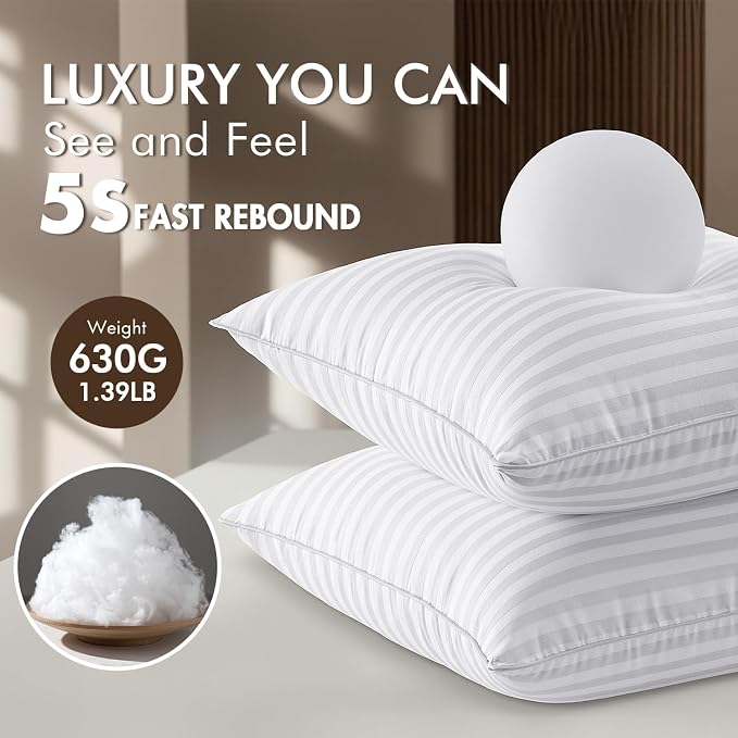 MIULEE 18x18 Pillow Inserts, Firm and Fluffy Decorative Throw Pillows for Couch Sofa Bed, Down Alternative with 100% Cotton Cover Pack of 4