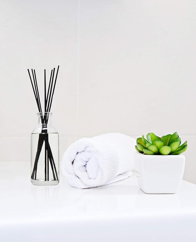 Urban Naturals Reed Diffuser Set, Gardenia Blossoms - Bathroom Shelf Décor | Jasmine, Ylang-Ylang Scent Notes for a Continuous Air Freshener Scent