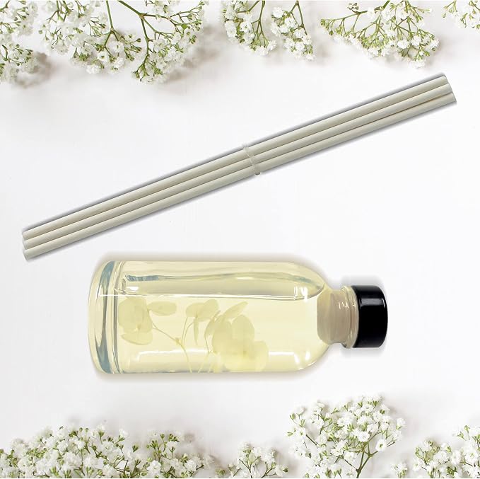 Urban Naturals Reed Diffuser Set, Baby Powder Bliss - Bathroom Shelf Décor | Bliss, Made with Essential Oils & Real Botanicals, Powdery Floral Notes, Rose, Geranium, Musk & Cedar, Makes a Great Gift