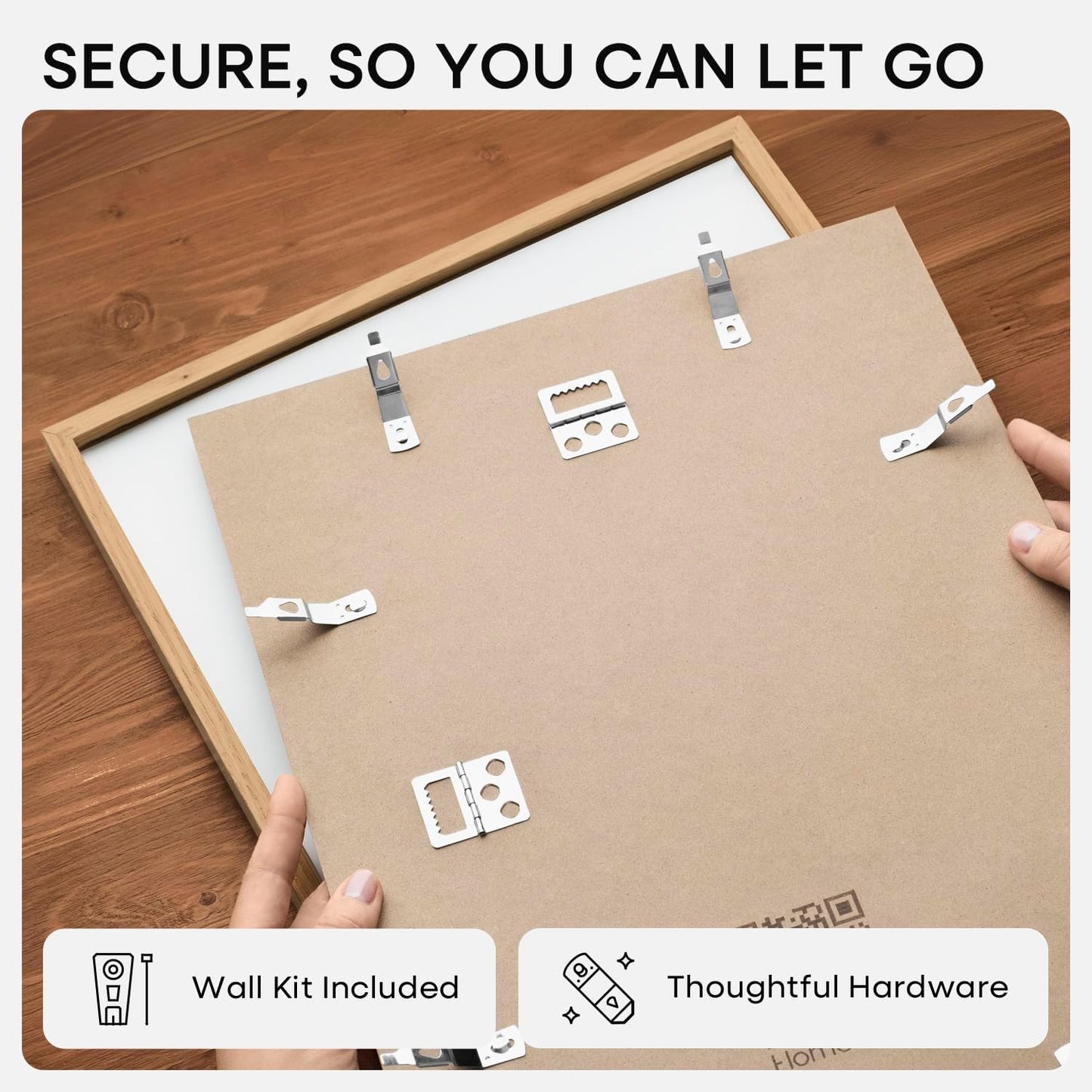 Homeforia 24x36 Poster Frame Wood, High End Natural Oak 24 x 36 Large Picture Frame with Mat 20 by 30, 24x36 Light Wooden Frames Matted to 20x30 Photo, 36x24 Frames, Tempered Glass, Wall Kit, Set of 1