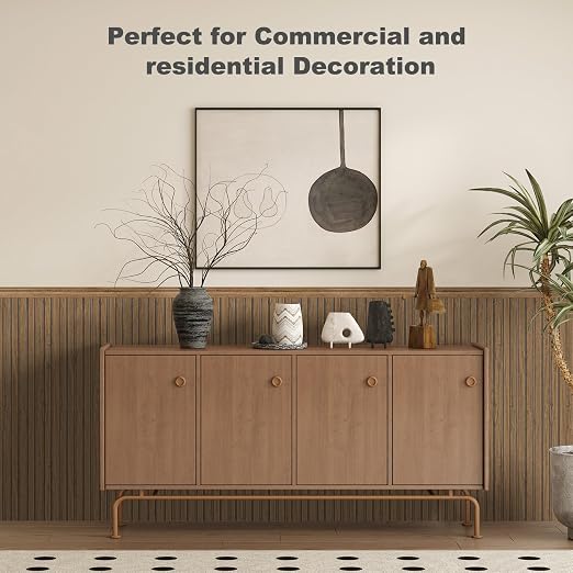 Art3d Wainscotting Wall Panel Kit, 37.8" Tall Beadboard Panels for Walls, Polystyrene Board and Batten Wall Panel Kit, Easy DIY Decorative Trim for Living Room, Kitchen, Bedroom – Covers 31 Sq.Ft